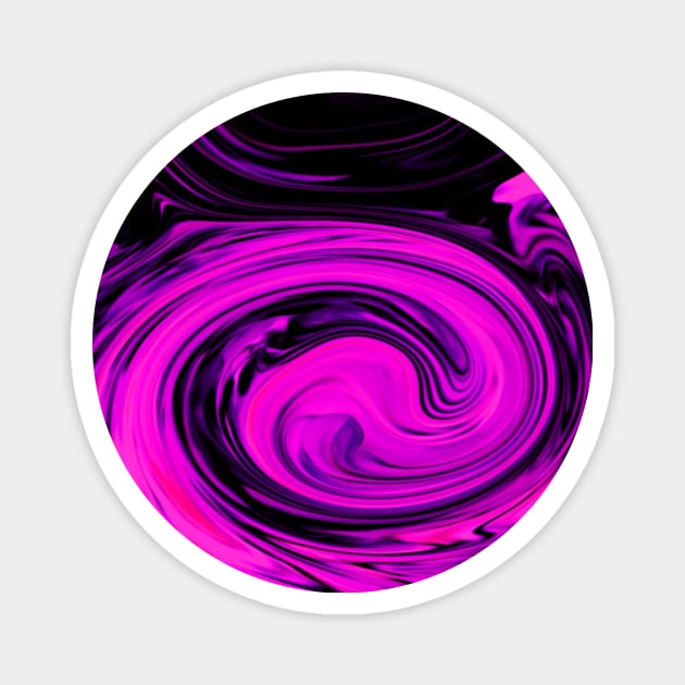 Magenta Swirls Magnet by Basicallyimbored